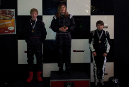 Racing Perfection Kart Academy Eastleigh Juniors Final Podium - Round 1